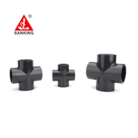 free shipping sanking 20 63mm pvc cross joint pipe fitting pvc cross joint pipe fitting 4 way cross pvc pipe fitting