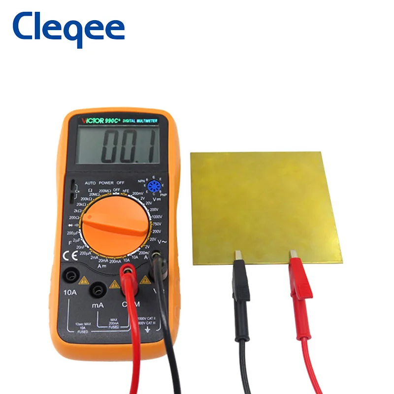 Cleqee P1037 5 шт. штекер типа банан 4 мм зажим крокодил комплект тестовых проводов