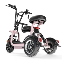 2020 new design cc dual motor 3 wheel electric folding electric tricycle electric scooters