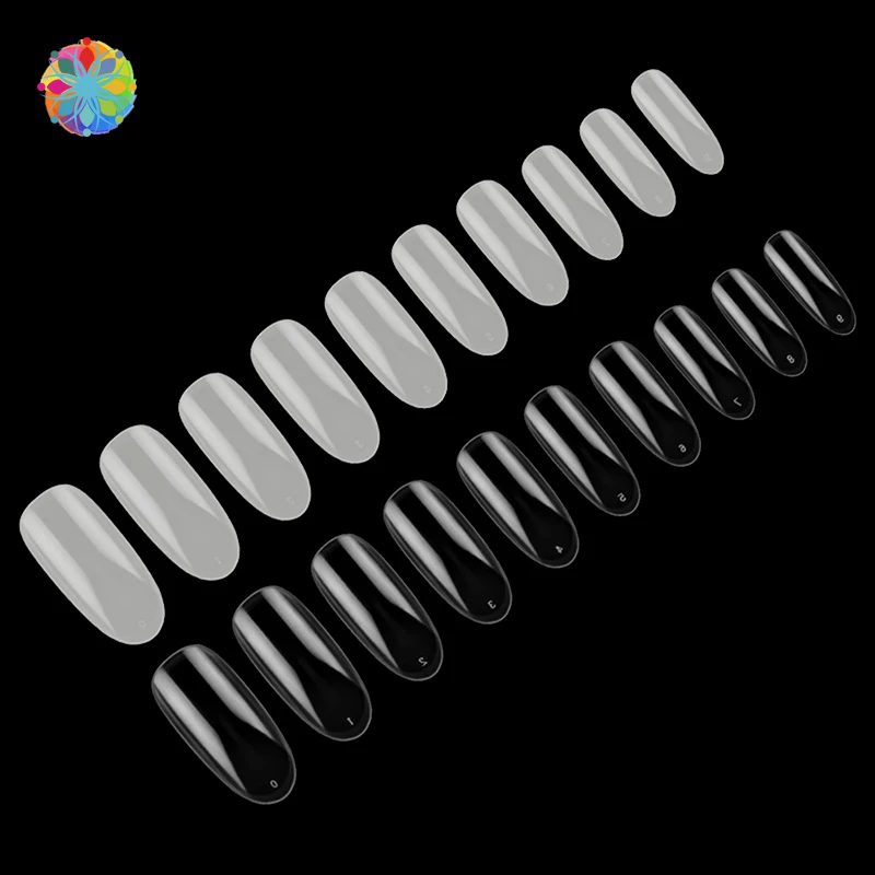 

500 шт. белые прозрачные гелевые накладные ногти гель для УФ лампы Типсы французские накладные акриловые Типсы накладные ногти полное покрыт...