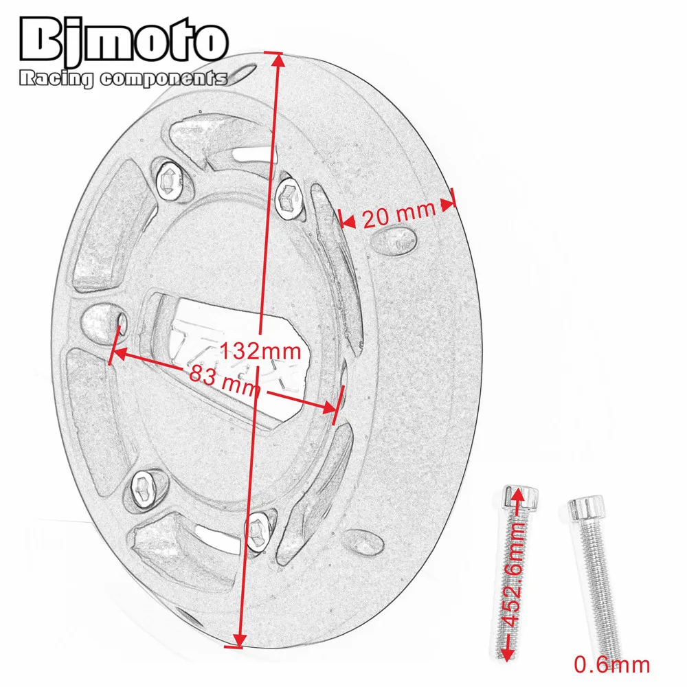 Крышка статора двигателя CNC Защитная крышка для Yamaha T-MAX TMAX T MAX 530 500 2008 2009 2010 TMAX500