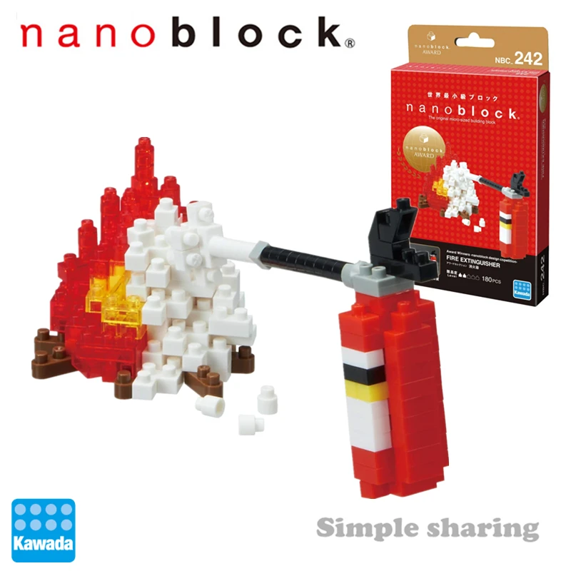 NBC-242 Nanoblock Огнетушитель строительные блоки 130 штук образовательная креативная