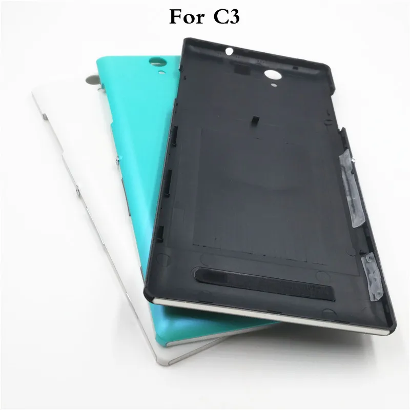 

New Back Battery Cover For Sony Xperia C3 S55T S55U D2533 Rear Housing Door Case With Power Button