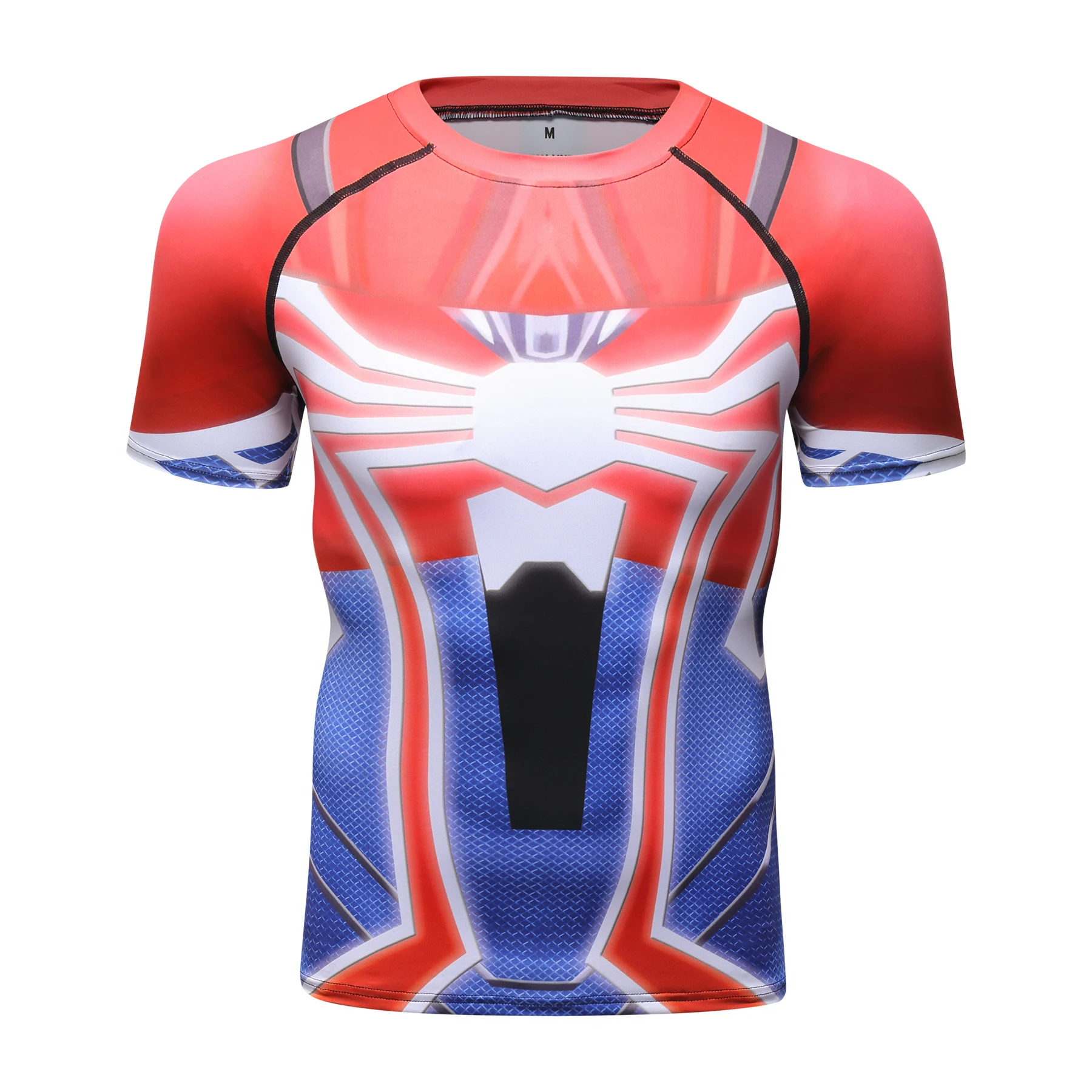 

Men Running Fitness Short Sleeve Casual Round-Neck Digital Printing Comfortable Tshirt