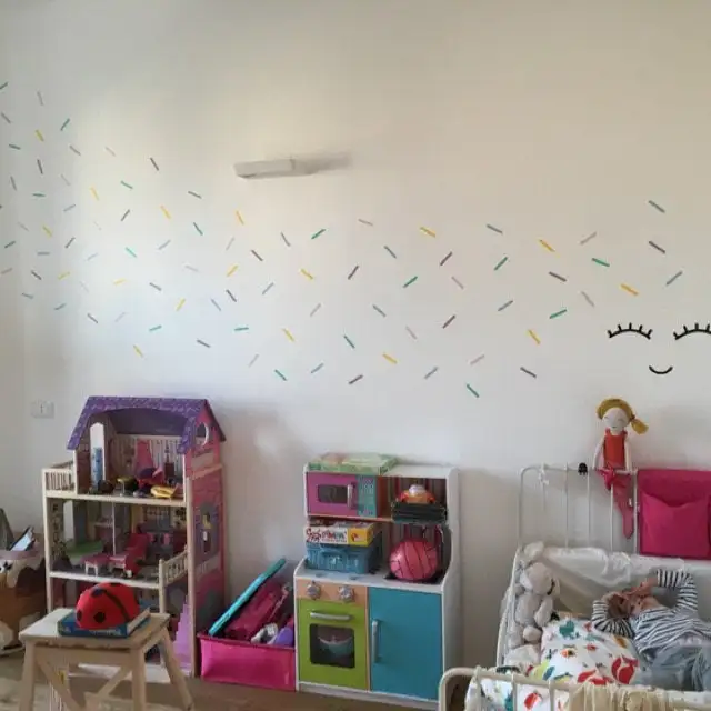 Красочные конфетти посыпать наклейки на стену для детской комнаты стены спальни