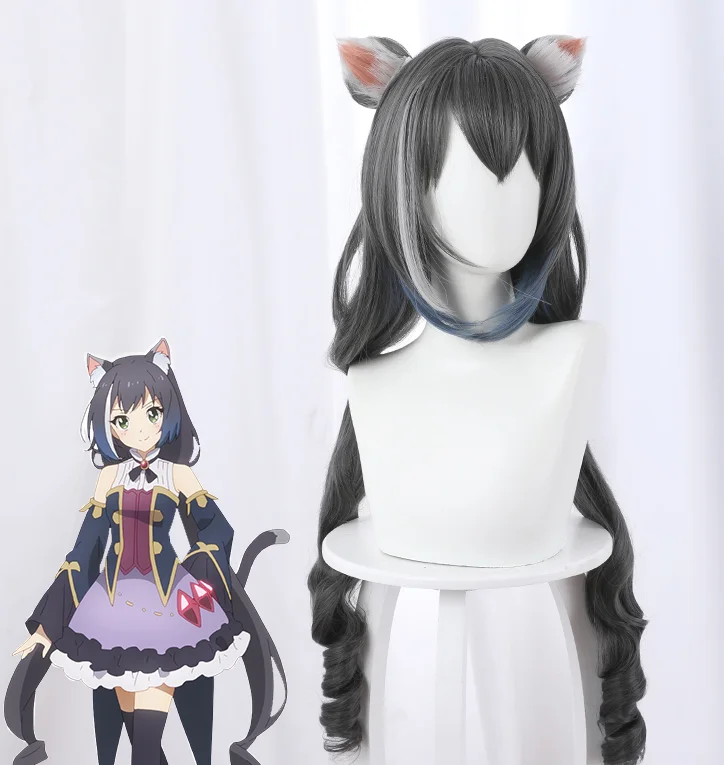 Соединение принцессы! Парик для косплея момочи кируя из м/ф Re:Dive длинные вьющиеся