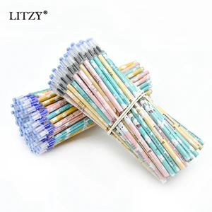 20 шт.компл. стержень для стираемой ручки 0,5 мм, стержень для гелевых ручек с синими и черными чернилами, принадлежности для школы, Канцтовары