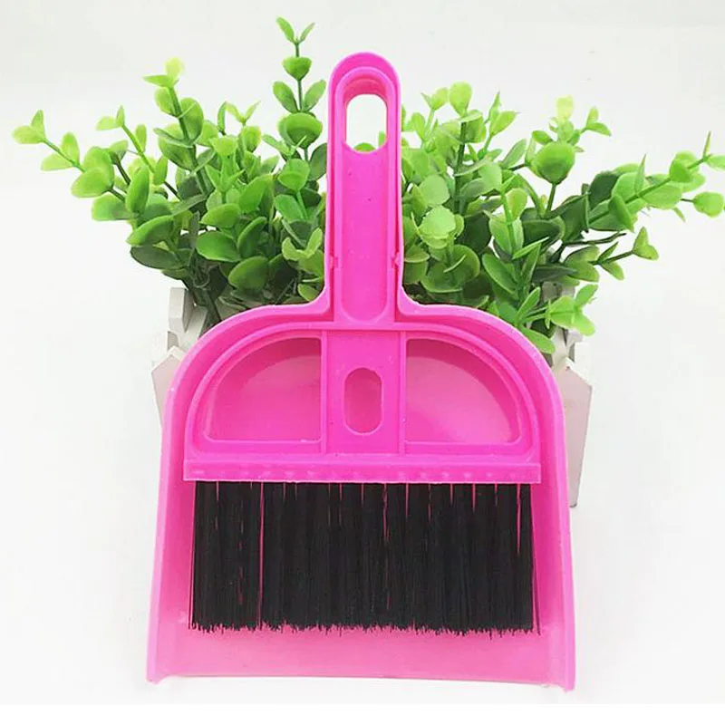 Портативный мини совок набор для очистки домашних животных отходов Метла Совок