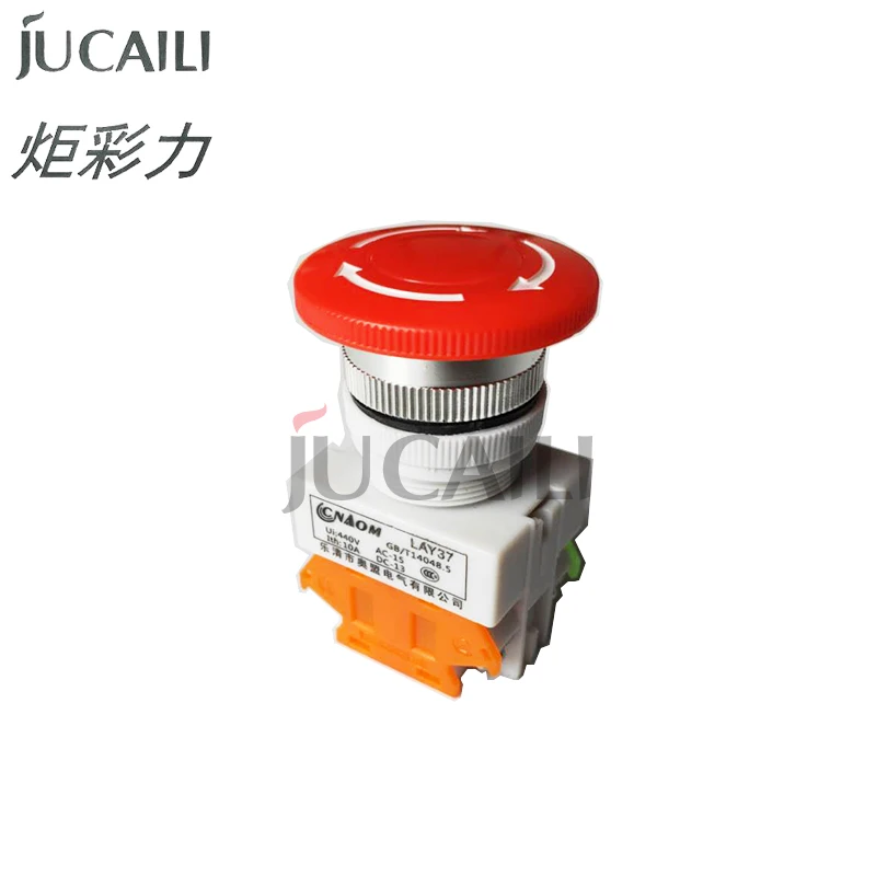 

Jucaili 4 pcs good quality inkjet printer Emergency stop switch mushroom stop switch for large format printer