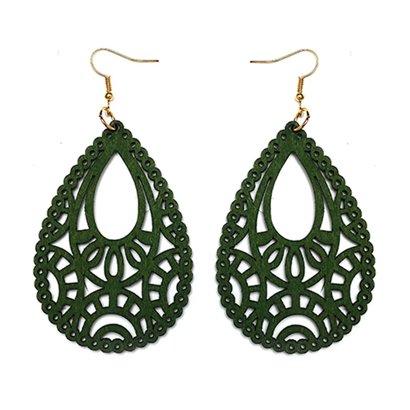 YULUCH винтажная Капля воды серьги для женщин модные ювелирные изделия этнические