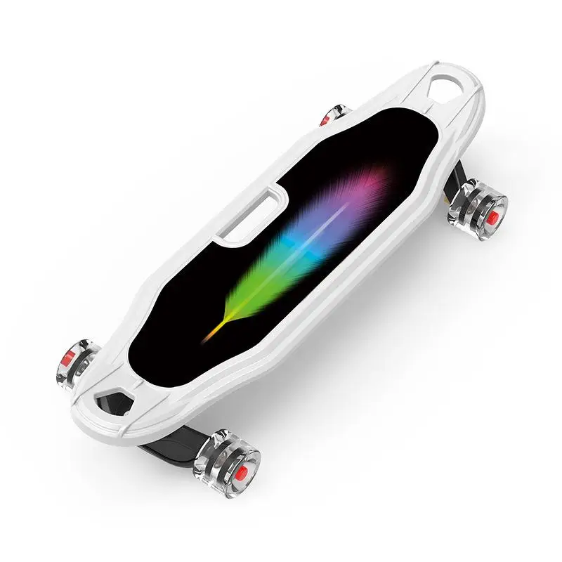 Скейтборд большой круизер 25 дюймов скейтборд из искусственной кожи с мигающими