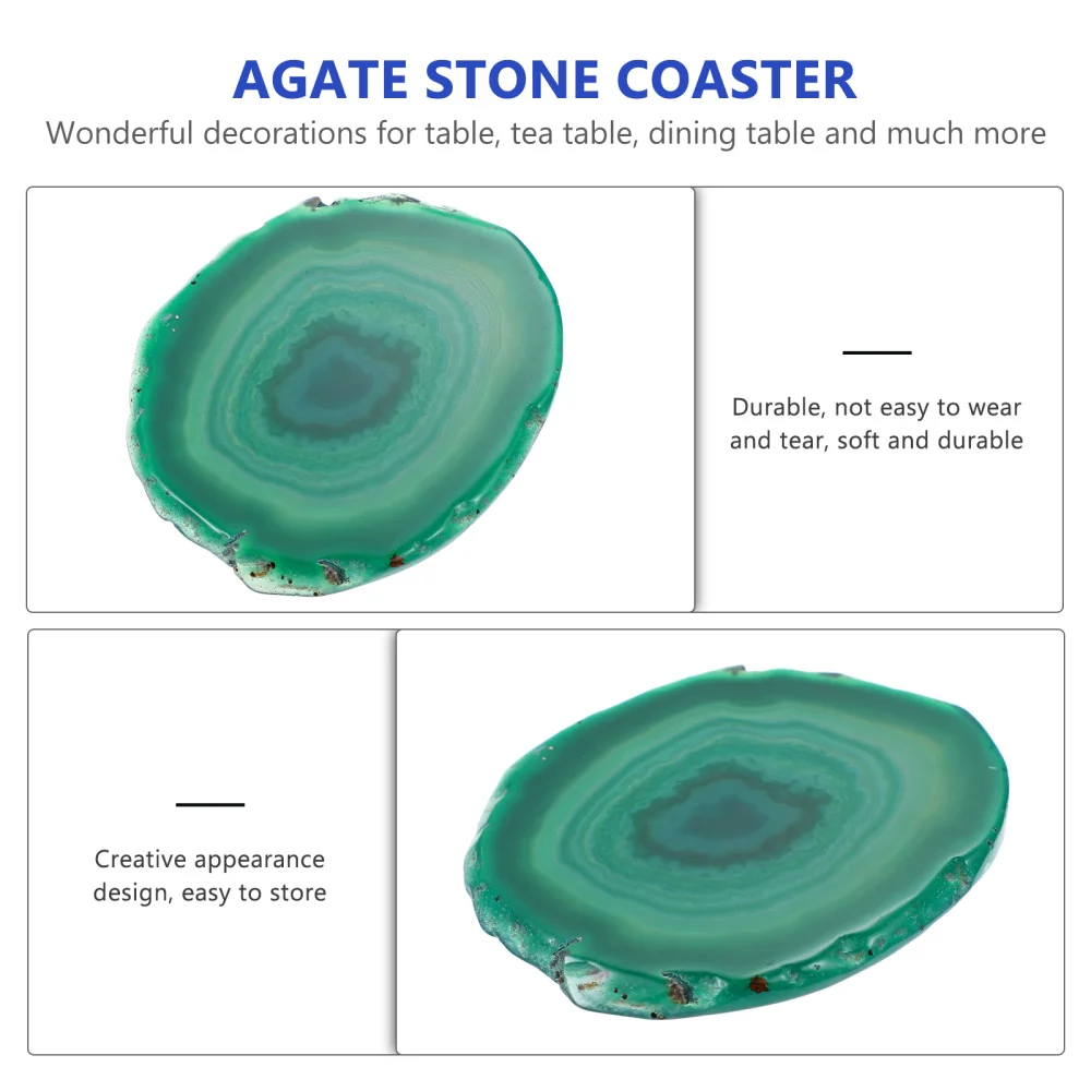 

Home Office Elegant Agate Coaster Agate Cup Mat Creative Coaster Decoration