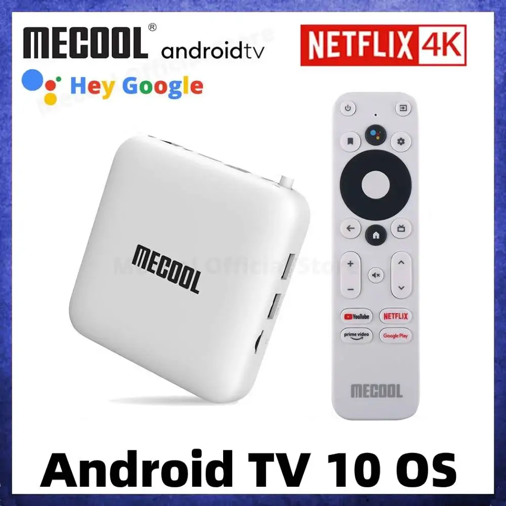 ТВ приставка Mecool KM2 Android 10.0TV Google Сертифицированный для Netflix 4K Amlogic S905X2 Смарт