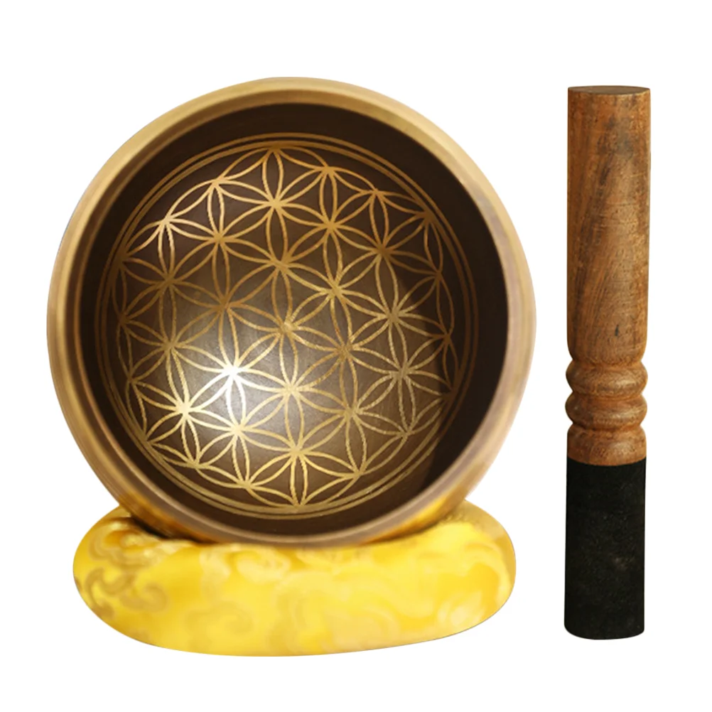 

1 Set Singing Bowl Nepal Style Bowl Singing Bowl with Wood Rod