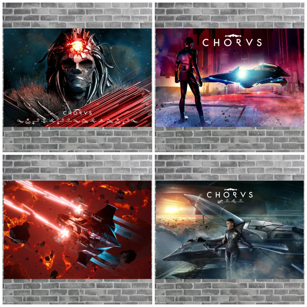 

Chorus Game Poster Canvas Painting Anime Poster Live Room Wall Decor Bedroom Anime Decor Wall Painting Home Decoration Painting