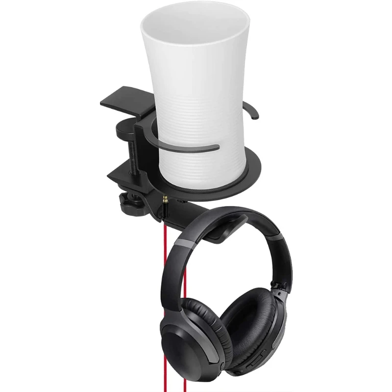 

Регулируемый держатель для наушников из алюминиевого сплава, кронштейн для гарнитуры, металлический настенный крючок, вращающийся держате...