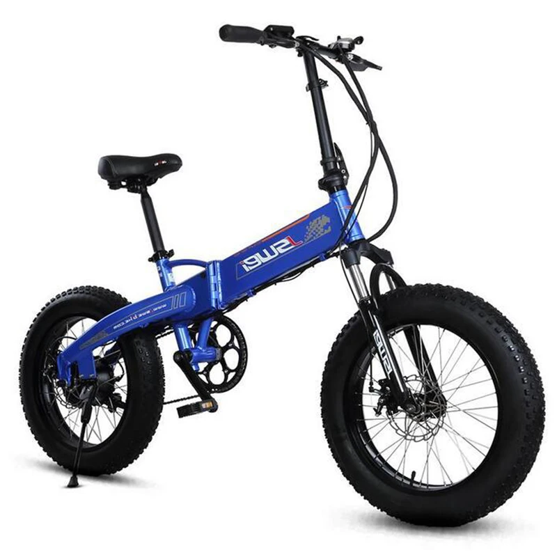 Bestellen Elektrische Bike 48V 10AH 20 Zoll Faltbare Elektrische Fahrrad 20*4,0 Zoll Fett Reifen Aluminium Berg/Schnee/strand Ebike