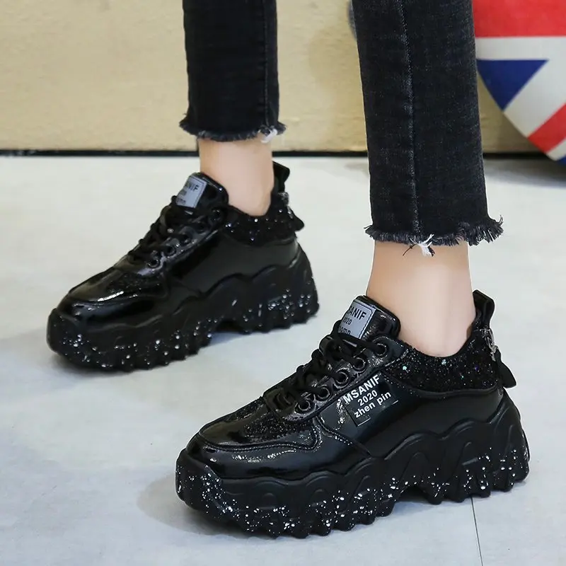 

2020 spring and autumn new increased thick-soled old shoes female fairy style fashion all-match sports casual shoes X464