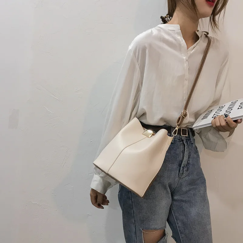 Youda Большая вместительная Женская модная простая сумка через плечо ретро