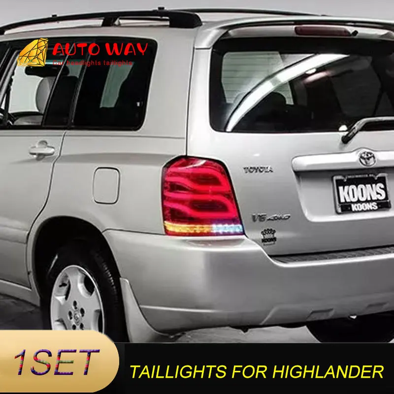 Автомобильный Стайлинг чехол для Toyota задние фары Highlander 2001 2007 светодиодный