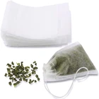 Одноразовые чайные пакетики 5x76x87x9 см, фильтровальные пакетики для чая, кофе, специй, 100 шт, пустые чайные пакетики со шнурком