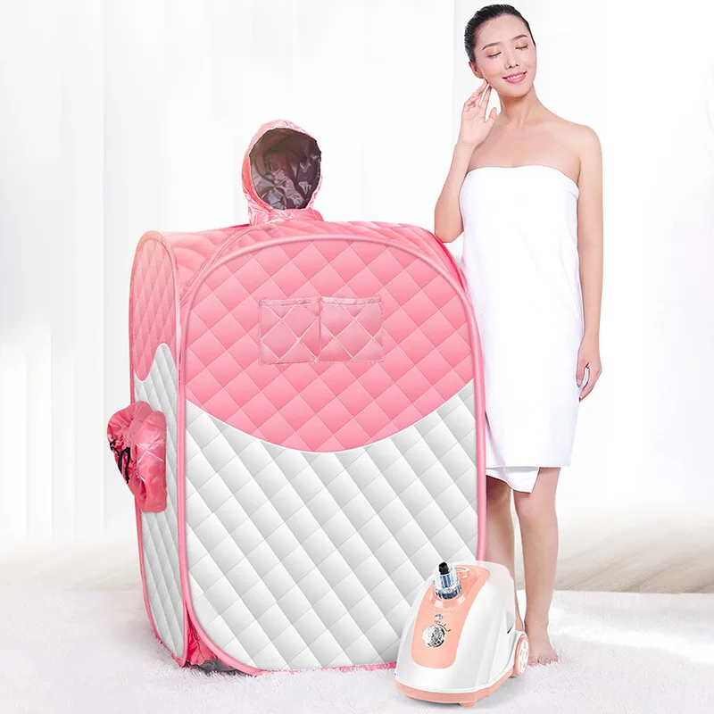 

Double-person use home steaming box Folding sauna box steam bag body detoxification steaming full moon sweating fumigation