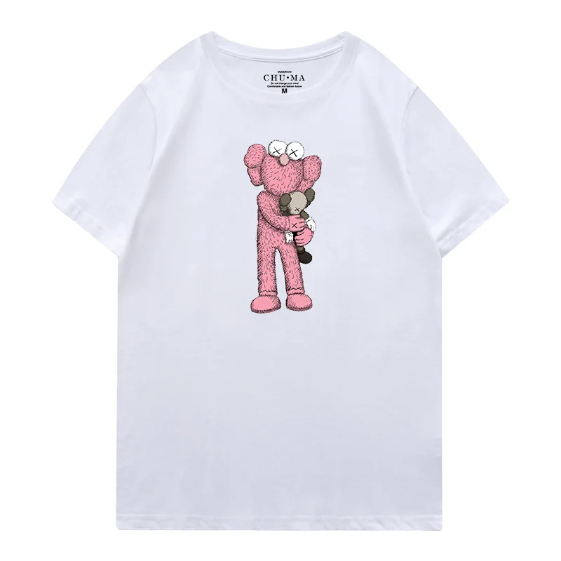 Винтажная женская футболка с короткими рукавами и принтом персонажа из