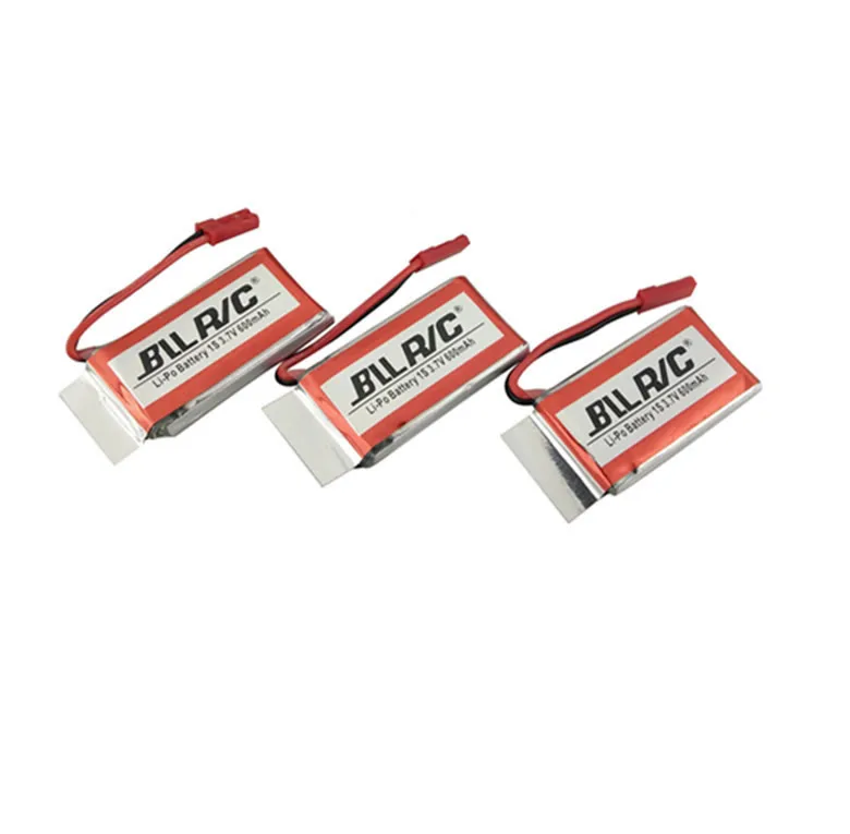 

Aircraft Accessories 3PCS 3.7V 600mAh Lithium Battery for HJ818 FY550 X400 RC Quadcopter