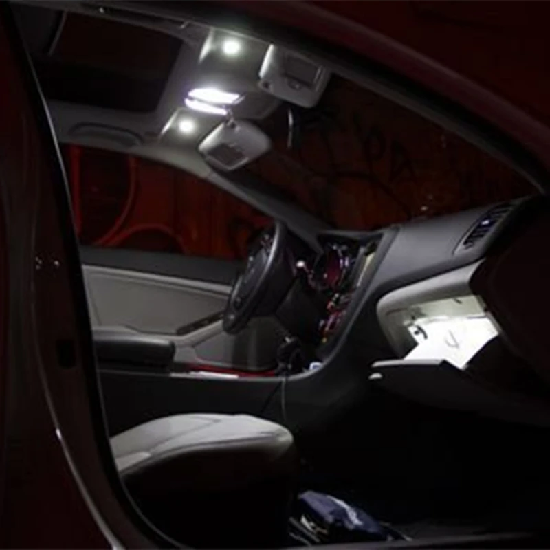 8x светодиодный светильник Карта Купол лампы Интерьер комплект для Kia Rio 2012 2016 2017