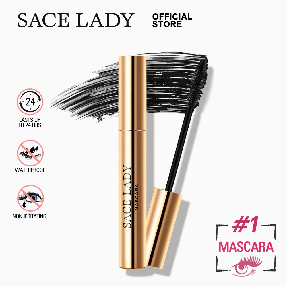 Тушь для ресниц SACE LADY водостойкая 4D макияжа черная густая 3D волоконная длинная