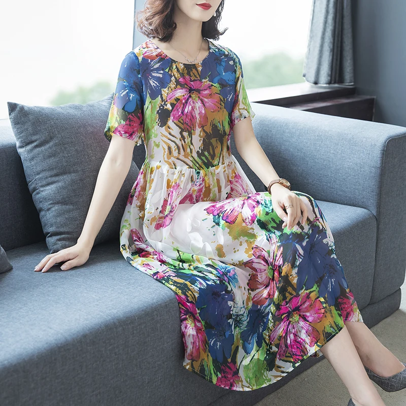 Женское летнее платье Sild элегантное пляжное с цветочным принтом в стиле бохо