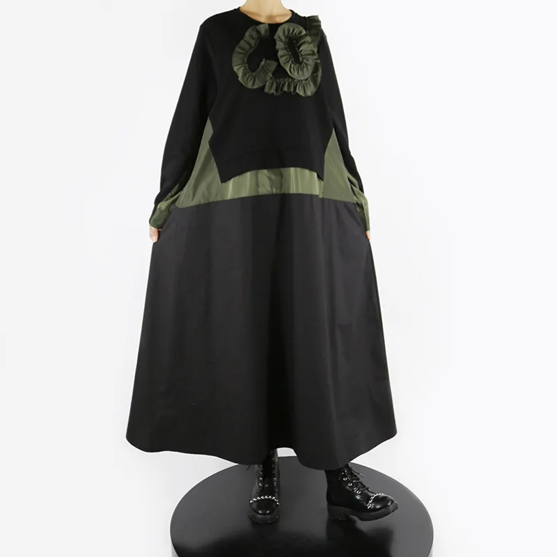 

Lady Dress Autumn And Winter New Style Mature Ancient Ways Agaric Edge Stitching Knit Bottom Skirt Euramerican Leisure Dress