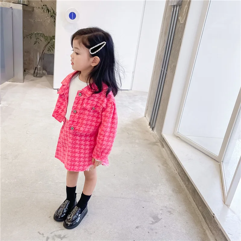 Джинсовый топ с пышными рукавами для девочек розово-красный состаренная юбка из