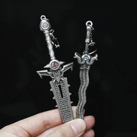 doom eternal ruling sword keychain anime accessories raya and the last dragon viper sword keyring sublimation blank car keychain