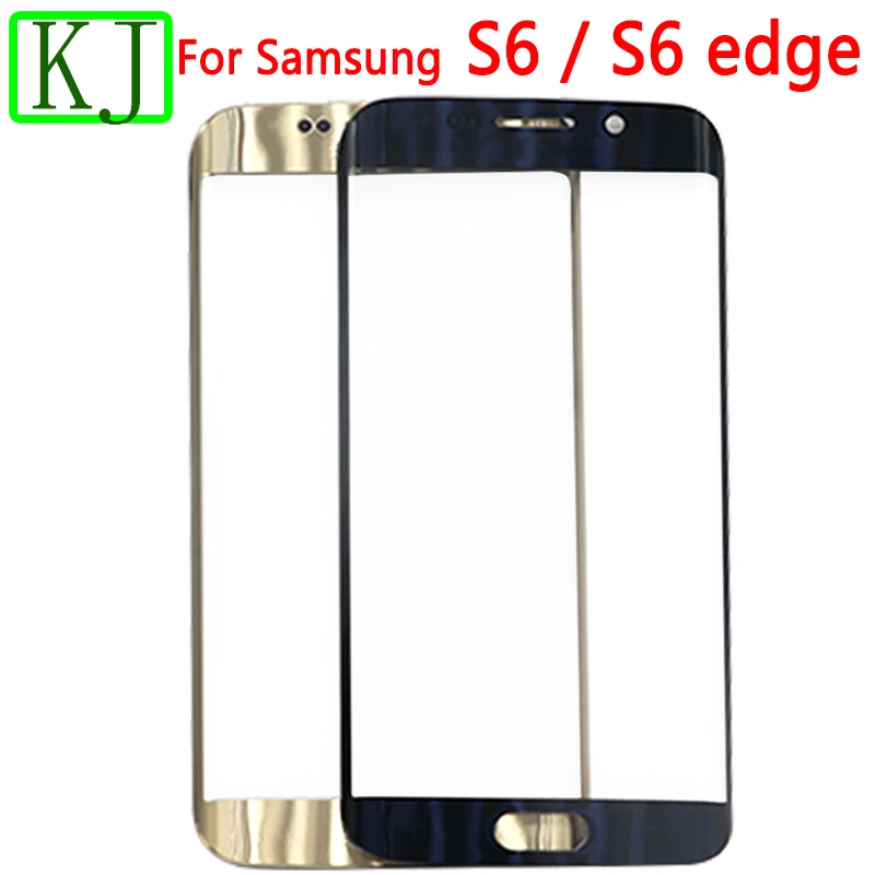 Для samsung Galaxy S6 G920 G925 G928 S6 Edge внешнее стекло сенсорный экран дигитайзер сенсор задний S6 Edge Plus Передний сенсорный стеклянный объектив