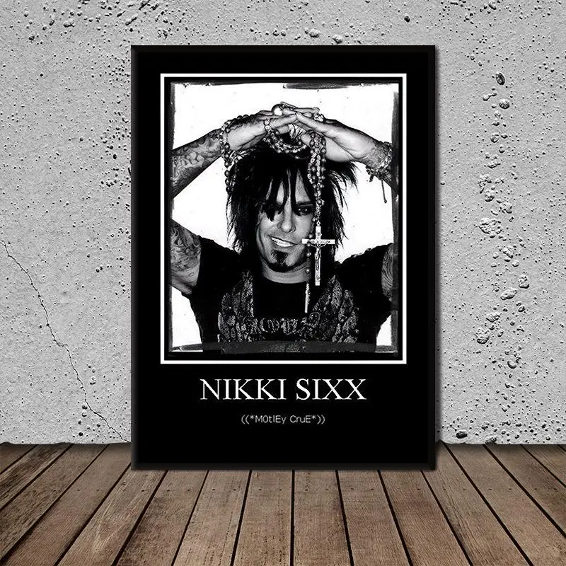

New HD Nikki Sixx Poster Canvas Painting Posters and Prints Wall Art Picture for Living Room Home Dcor