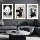 Модный художественный постер кокосового огнетушителя на холсте, роскошный черный и белый постер, абстрактное искусство, для мужчин и женщин, Настенный декор, картина для дома