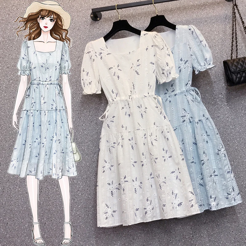 

Женское цветочное стробое платье, размер XXL, XXXL, 3XL, XXXXL 2021, летние облегающие повседневные праздничные пляжные платья с ремнем и коротким рук...