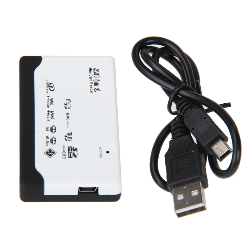 Оригинал! Все в одном кардридер TF MS M2 XD CF Micro SD USB 2 0 480 Мбит/с мини памяти |