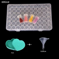 60 bottles diamond painting tools accessories storage box beads container diamond embroidery stone mosaic convenience box