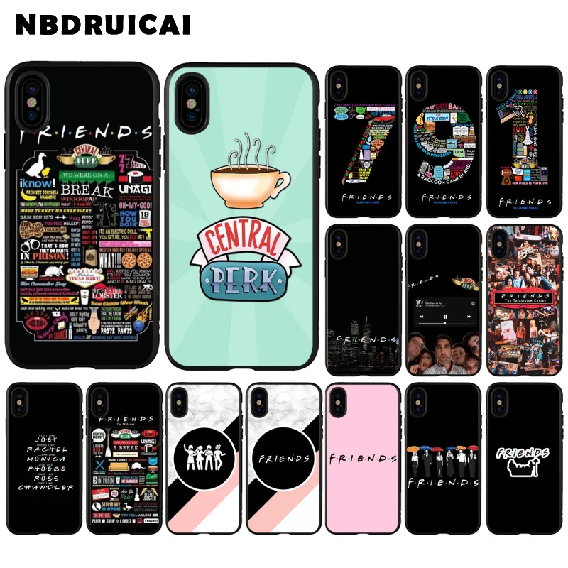 NBDRUICAI центральный Перк кофе друг ТВ шоу силиконовый чехол для телефона iPhone 11 pro XS
