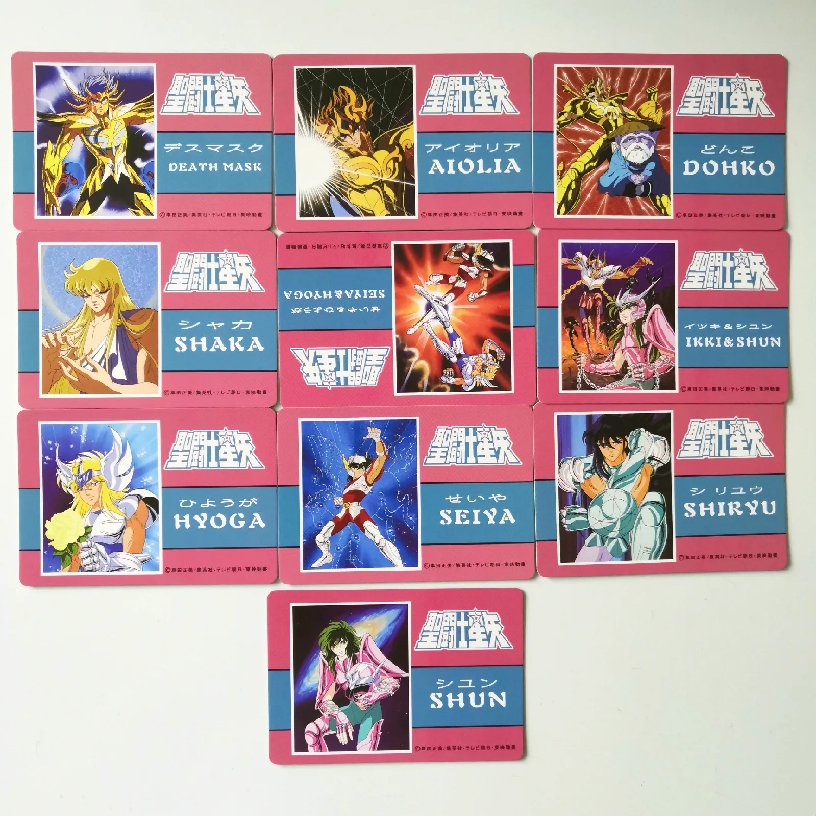 10 шт./компл. ST Seiya Детские сувениры Игрушки Хобби Коллекционные коллекционные игры Коллекция аниме-открытки
