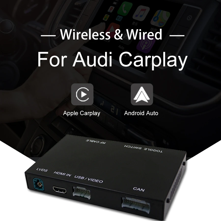Обновленная автомобильная аудиосистема Airplay беспроводная Carplay Andriod авто для AUDI Q5