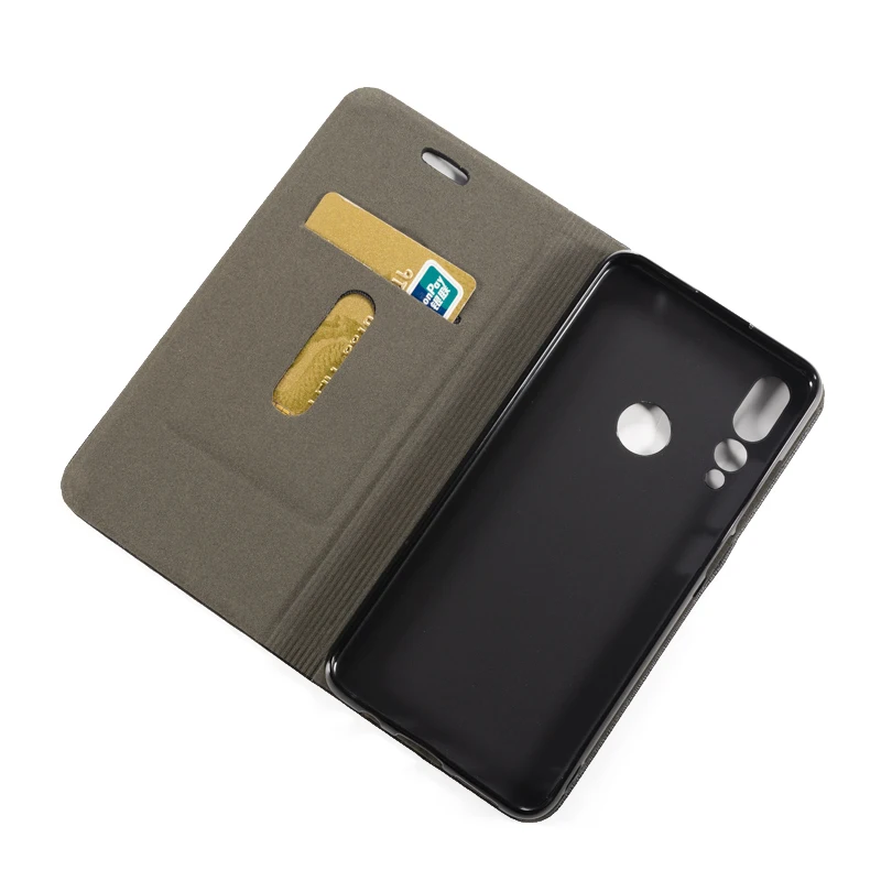 Pu Leather Wallet Phone Bag Case For Lenovo Z5S Flip Book Business Soft Tpu Silicone Back Cover | Мобильные телефоны и