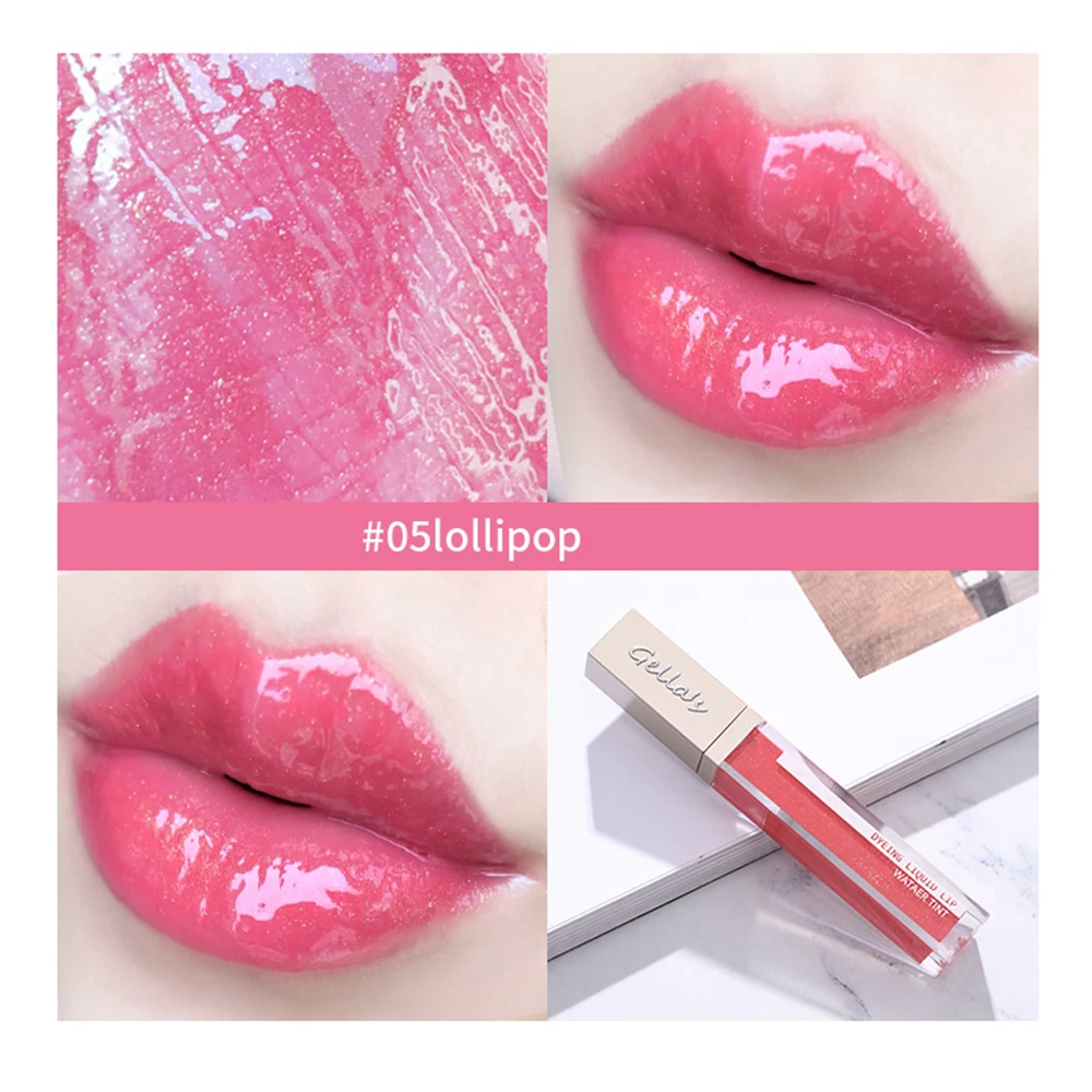 Мерцающий Увлажняющий блеск для губ масло температура изменение цвета жидкая