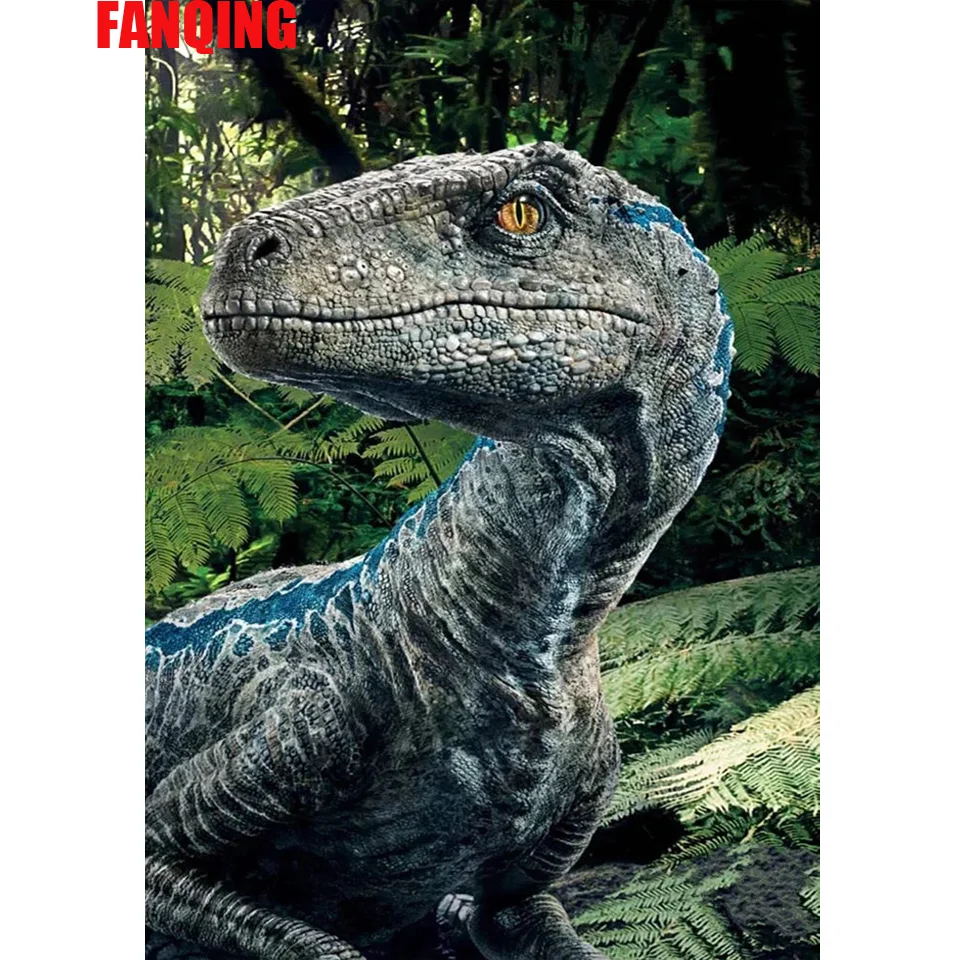 

5D DIY Diamond Painting Dinosaur Full Drill Square/Round Animal Diamond Embroidery Mosaic Rhinestone Pictures Home Decoration
