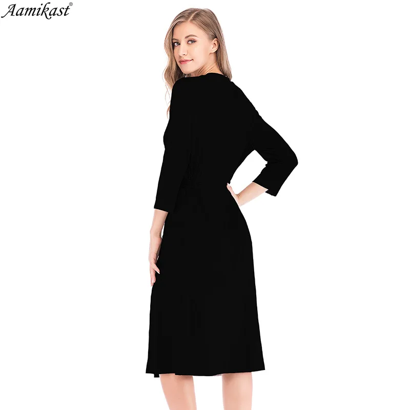 2021 Spring Autumn Gowns New Women's Nightgowns Robe Loose Fitting Home Wear 7-sleeve Splicing Bathrobes Morning Gowns Nightwear