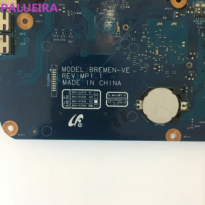 PALUBEIRA BA41 01352A материнская плата для samsung NP R540 Материнская ноутбука BA92 06972A DDR3 100%