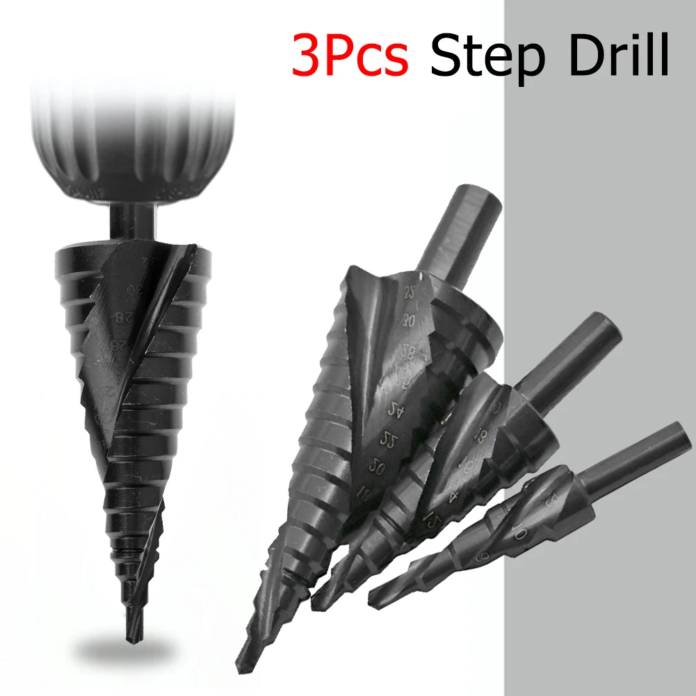 

Набор ступенчатых Сверл из быстрорежущей стали и кобальта, 3 шт., 4-32 мм, треугольное отверстие, азот, высокоскоростная стальная спираль для м...