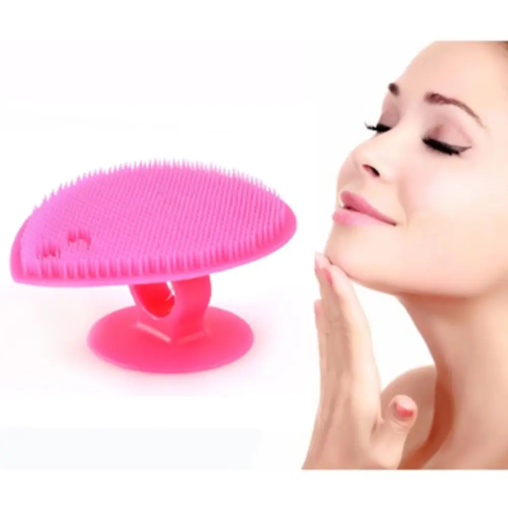 Мягкая силиконовая щетка для очищения лица отшелушивающая средство удаления